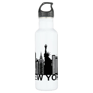 Botella De Agua Silhouette de Nueva York
