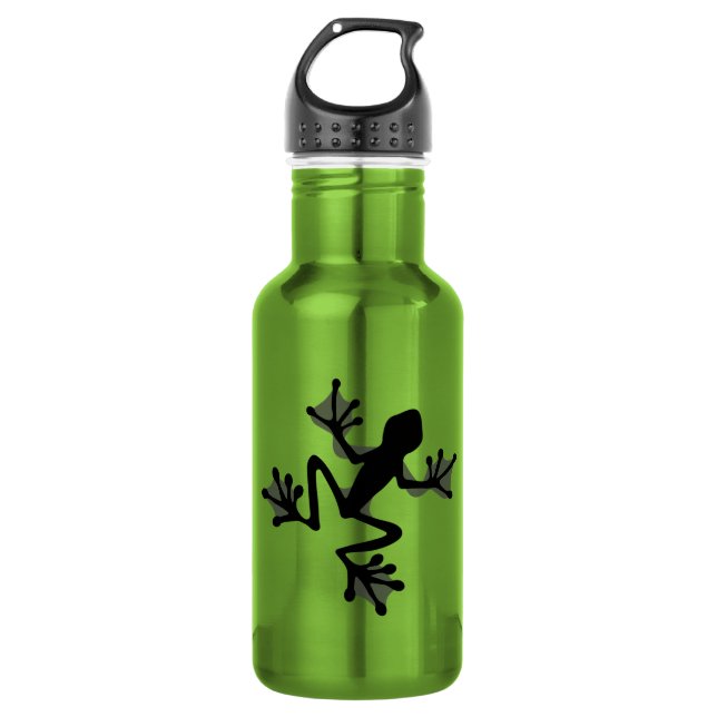 Botella De Agua Silhouette de rana (Anverso)