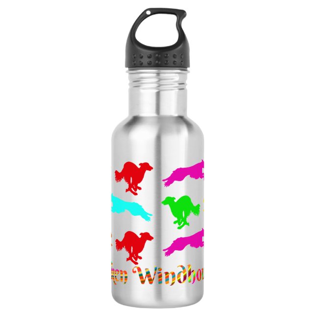 Botella De Agua Silken Windhound corriendo  (Anverso)