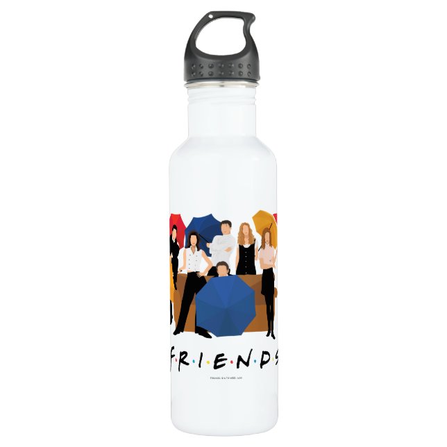 Botella De Agua Silueta de caracteres FRIENDS™ (Anverso)