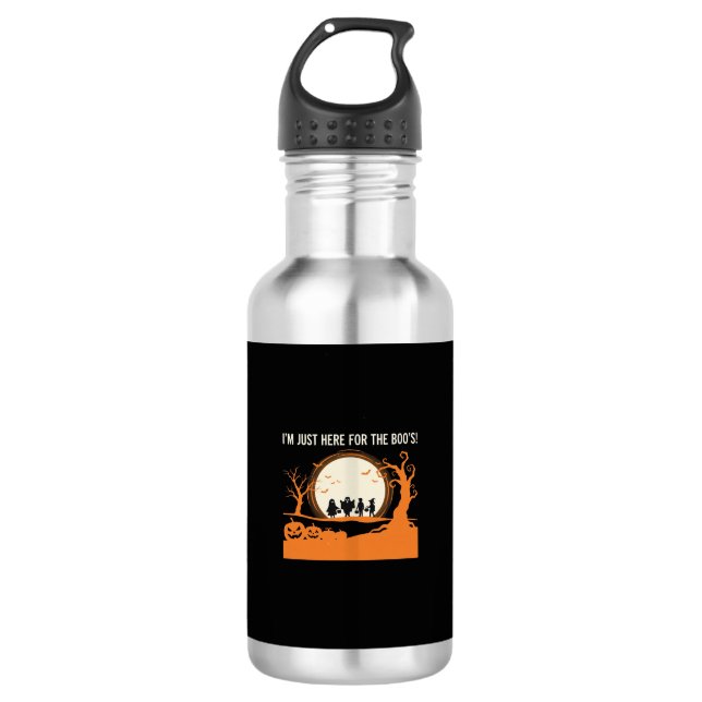 Botella De Agua Silueta de fantasma de Halloween Boo (Anverso)