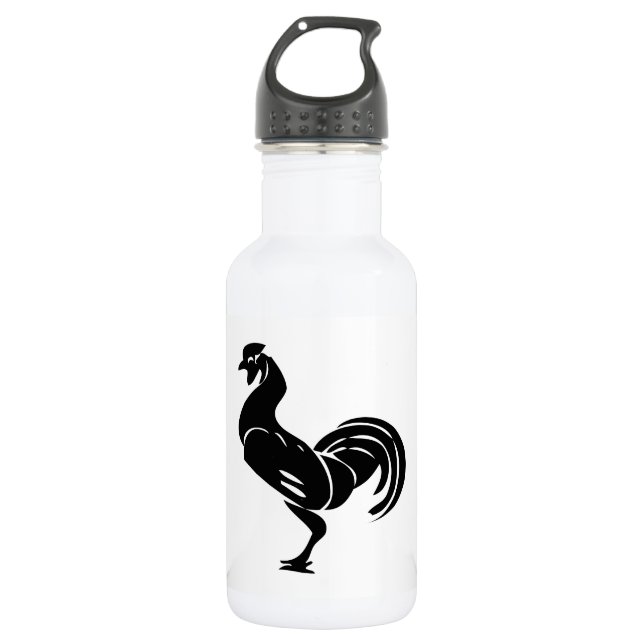 Botella De Agua Silueta de gallo (Anverso)