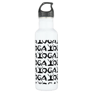 Botella De Agua Siluetas de yoga