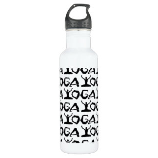 Botella De Agua Siluetas de yoga