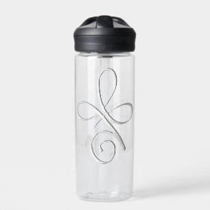 Botella de agua Silver Unconditional Love