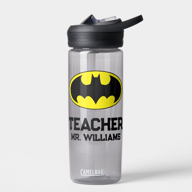 Botella De Agua Símbolo de Batman | Logo ovalado de Bat (Izquierdo)