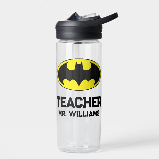 Botella De Agua Símbolo de Batman | Logo ovalado de Bat (Izquierdo)