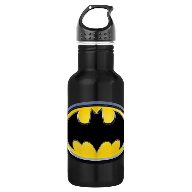 Botella De Agua Símbolo de Batman | Logotipo clásico (Anverso)