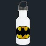 Botella De Agua Símbolo de Batman | Logotipo de degradado ovalado<br><div class="desc">Batman Hyperdrive</div>