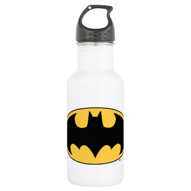 Botella De Agua Símbolo de Batman | Logotipo Oval (Anverso)