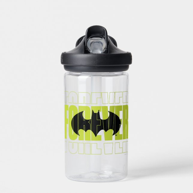 Botella De Agua Símbolo de tipografía batman para siempre gráfico (Delante)