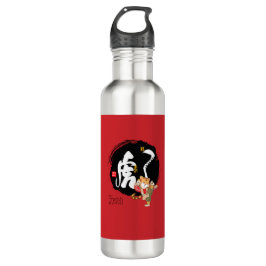 Botella De Agua Símbolo del tigre rojo, tigre kung fu, Año nuevo c