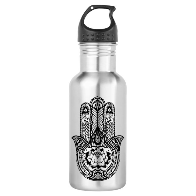 Botella De Agua Símbolo inspirado de Hamsa (Anverso)