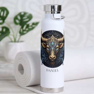 Botella De Agua Símbolo zodiaco Fantasía Toro Celeste Galaxia Taur
