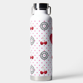 Botella De Agua SIMILAR A LOS CHERRIES STEPMOM Retro Vintage Heart