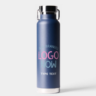 BOTELLA DE AGUA SIMPLE CLIENTE DE MODA AZUL DE NAVY LIMPIO Y CONTE