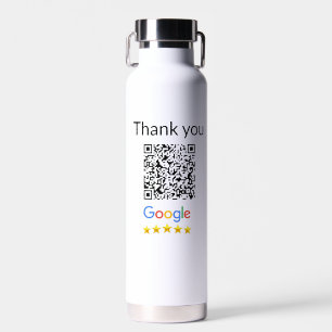 Botella De Agua Simple código qr minimalista agregar logo escanear