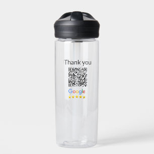 Botella De Agua Simple código qr minimalista agregar logo escanear