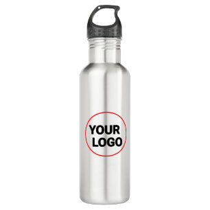 Botella De Agua Simple color de agua verde abstracto añadir el tex