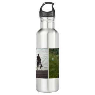 Botella De Agua Simple Custom Two Photo