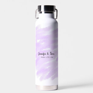 Botella De Agua simple minimal añade tu nombre boda personalizada