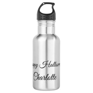 Botella De Agua SIMPLE MÍNIMO.CUTIE AGREGAR NOMBRE BEBÉ feliz Hall