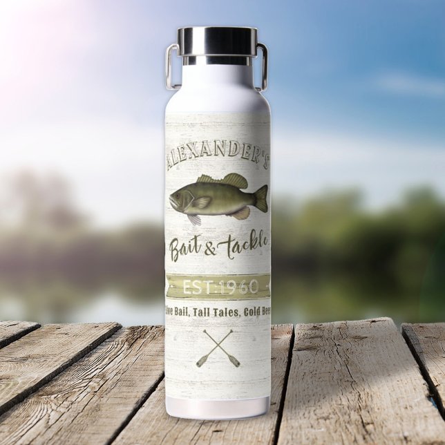 Botella De Agua Simple y caprichoso pescador (Subido por el creador)