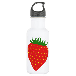 Botella De Agua Simplemente personalizado de fresa