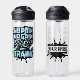 Botella De Agua Sin Dolor Sin Ganancia Motivación Personalizada De