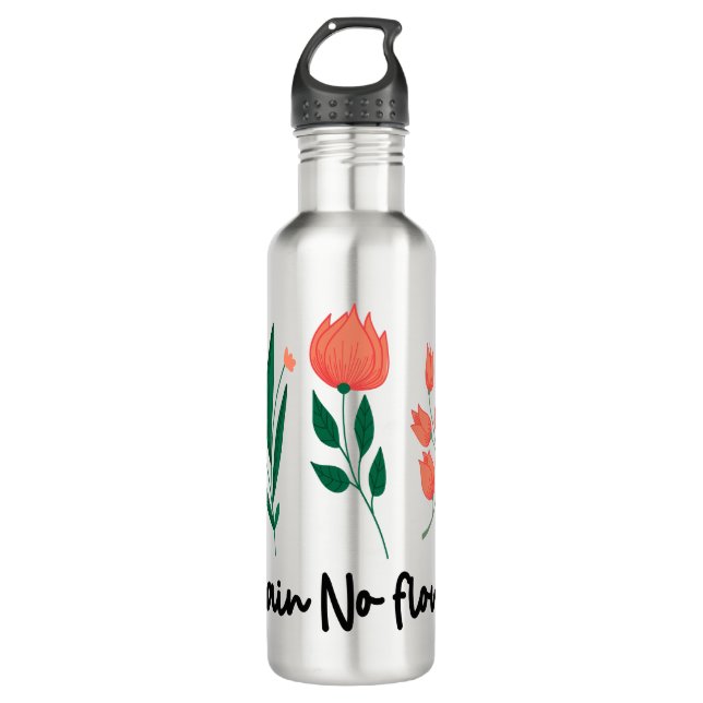 Botella De Agua Sin lluvia Sin flores Naturaleza de la planta flor (Anverso)