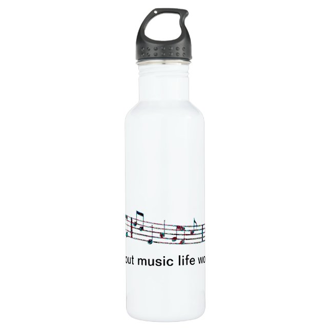 Botella De Agua Sin música, la vida Bb (Anverso)