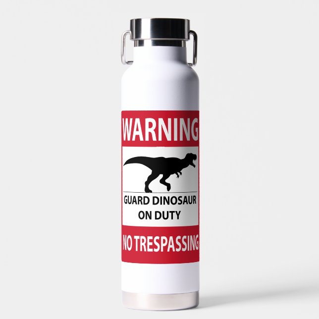 Botella De Agua Sin Rótulo de traspaso (T-Rex) (Delantero)