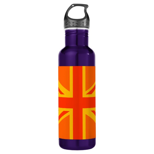 Botella De Agua Sindicato naranja Jack Bandera Británica (Anverso)