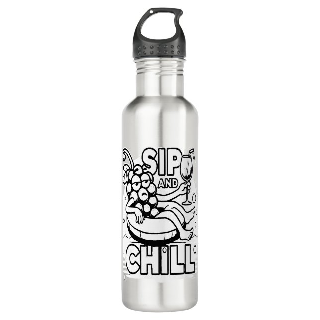 Botella De Agua Sip Y Chill (Anverso)