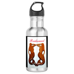 Botella De Agua sirena de cabeza roja personalizada