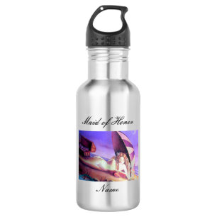 Botella De Agua Sirena de honor personalizada