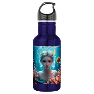 Botella De Agua Sirena Hermosa Bajo el Agua