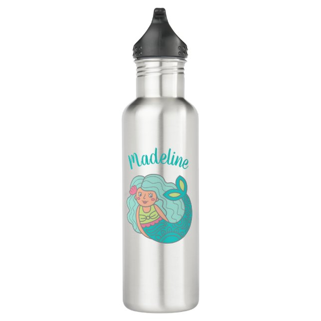 Botella De Agua Sirena personalizada (Derecha)