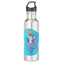 Botella De Agua Sirena y ancla