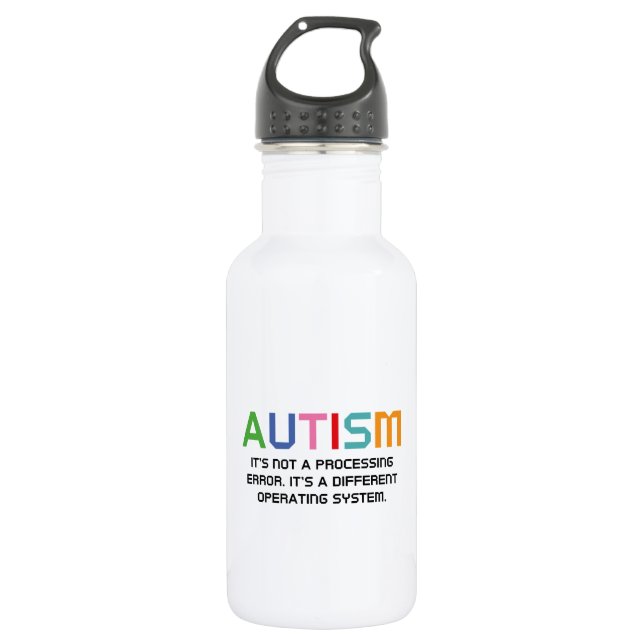 Botella De Agua Sistema operativo autismo (Anverso)