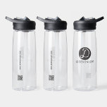 Botella De Agua Sitio web de código QR del logotipo de una empresa<br><div class="desc">Simple Business Logo QR Code Website Botellas de Agua Clara Personalizadas con Marca Personalizada" - una solución elegante y práctica para promocionar su marca. Estas botellas de agua claras incluyen el logotipo de su empresa y un código QR de personalizable vinculado a su sitio web, lo que ofrece una forma...</div>