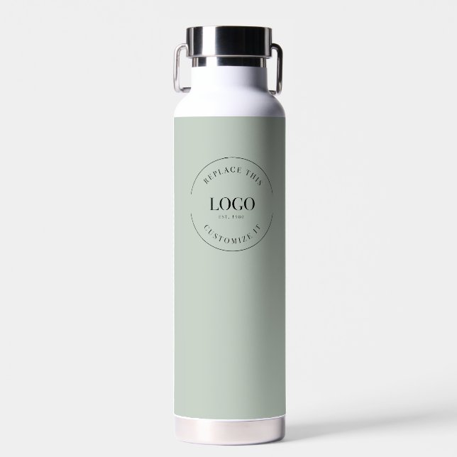 Botella De Agua Sitio web de código QR del Personalizado del logot (Delantero)