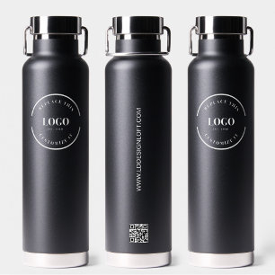 Botella De Agua Sitio web del código QR del Personalizado del logo