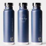 Botella De Agua Sitio web del logotipo del Personalizado de promoc<br><div class="desc">Presentamos nuestro "Modern Business Promotional Personalizado Logo Web QR Code Navy Blue Water Bottle" - un elegante y funcional artículo promocional para su negocio. Esta botella de agua presenta un diseño moderno en azul marino, personalizado con el logotipo de su negocio y el código QR del sitio web, ofreciendo una...</div>