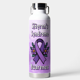 Botella De Agua Sjögren's Awareness | Purple Ribbon