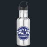 Botella De Agua Skagit River Washington Kayaking<br><div class="desc">Desde lo alto de la Cordillera Cascada del Norte en Washington, el río Skagit Wild and Scenic fluye por las laderas empinadas, a través de las laderas boscosas y los valles abiertos, llegando finalmente a Puget Sound. Los ríos del sistema Skagit (Skagit, Sauk, Suiattle y Cascada) fluyen a través de...</div>