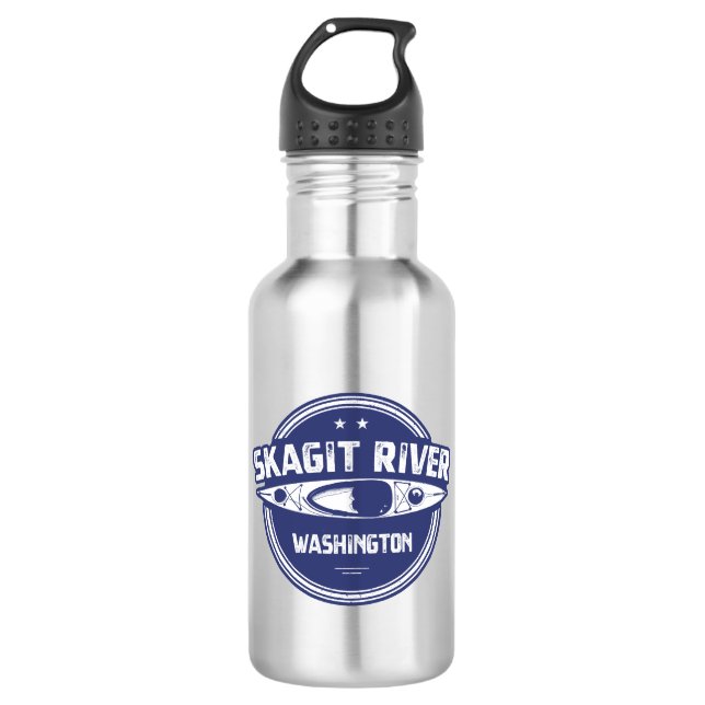 Botella De Agua Skagit River Washington Kayaking (Anverso)