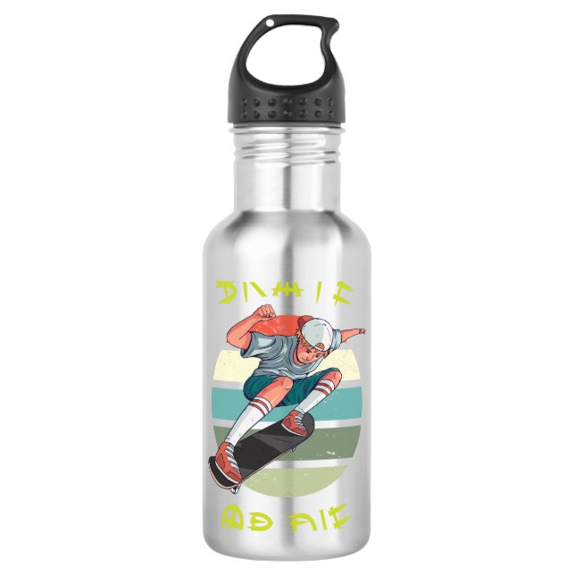 Botella De Agua Skate o muere Skateboard Boy (Anverso)