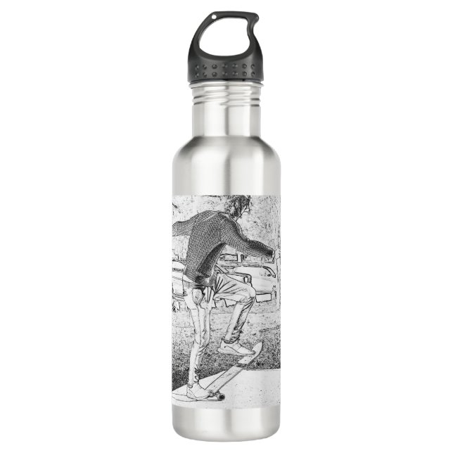 Botella De Agua Skateboster de Trickster Skateboard (Anverso)