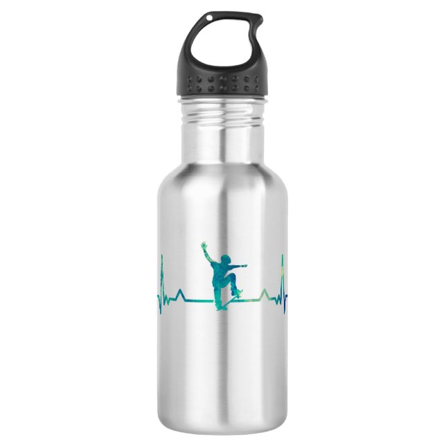 Botella De Agua Skater Gift Skateboarding Skateboard (Anverso)